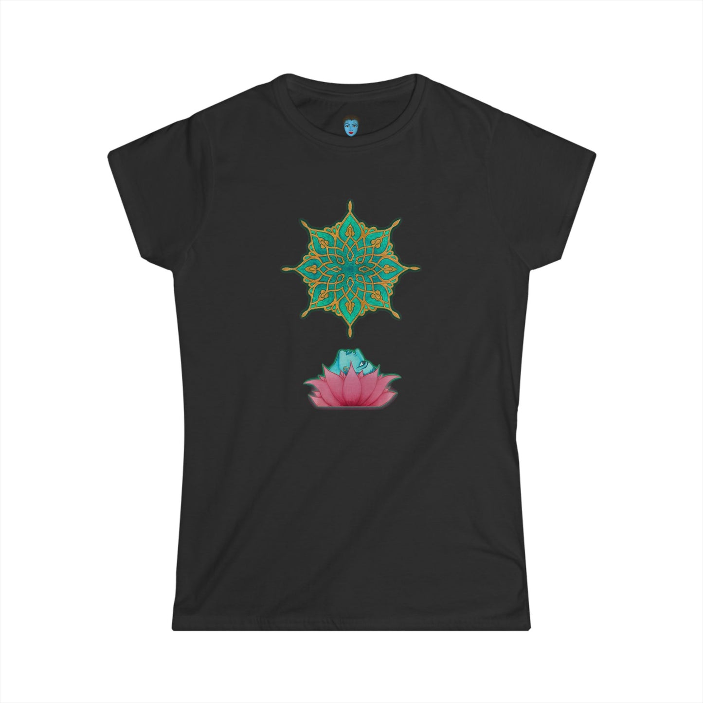 Blue Goddess-Women's Softstyle Tee