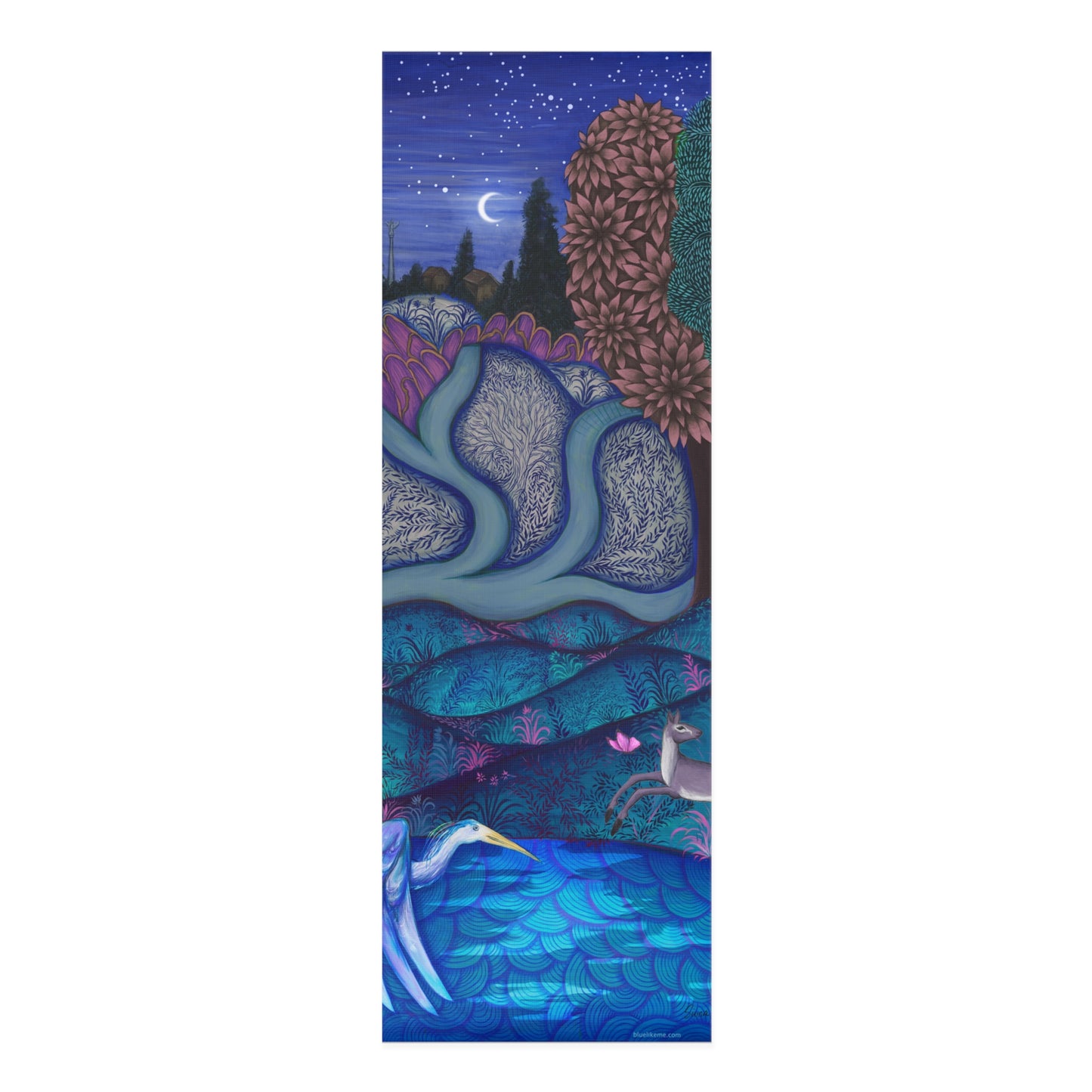Pink Night Foam Yoga Mat
