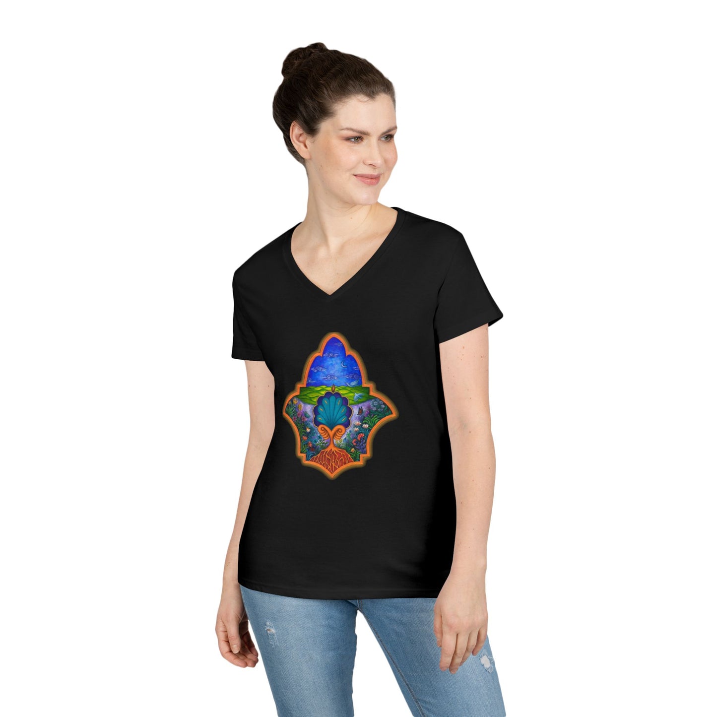 Hamsa - Ladies V-Neck Tee