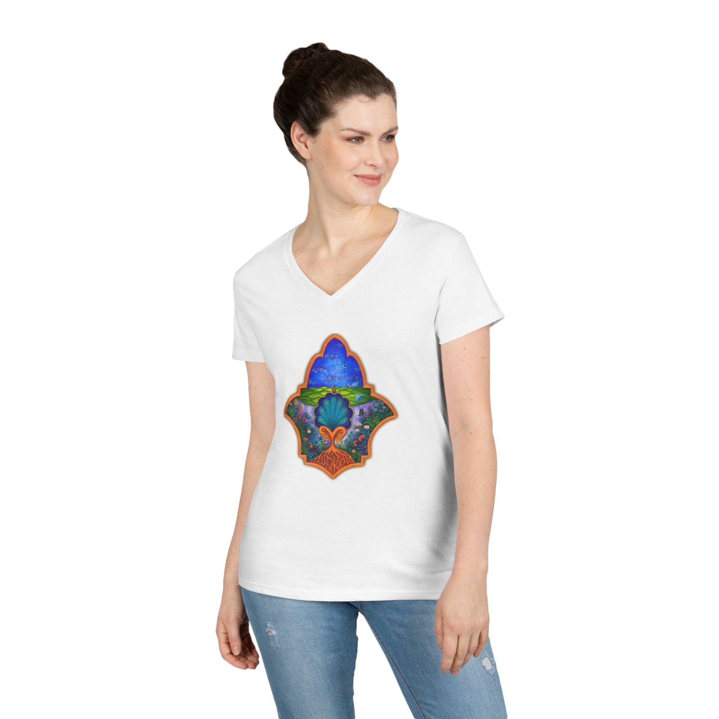 Hamsa - Ladies V-Neck Tee
