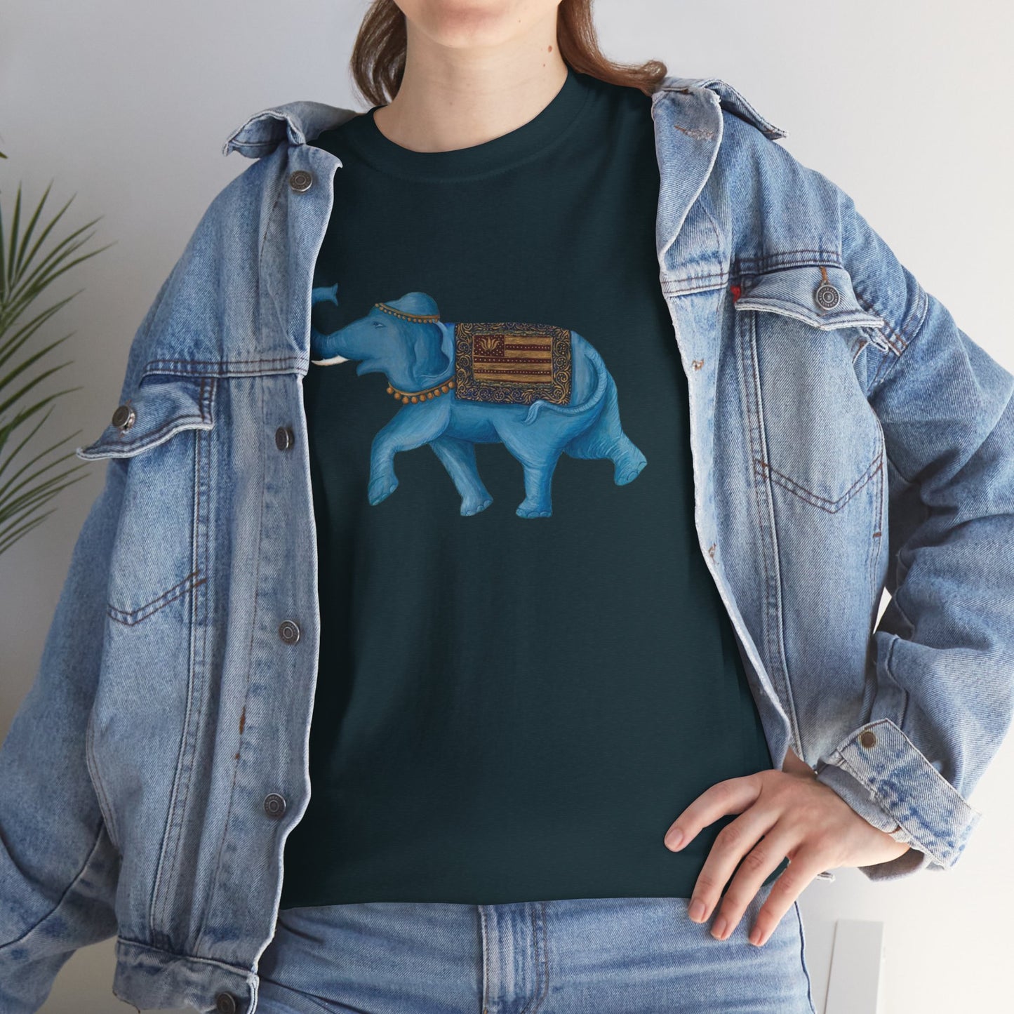 India Elephant - Unisex Heavy Cotton Tee