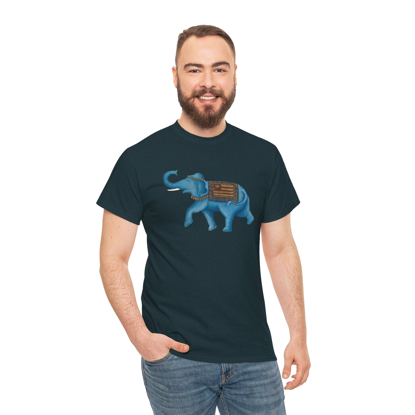 India Elephant - Unisex Heavy Cotton Tee