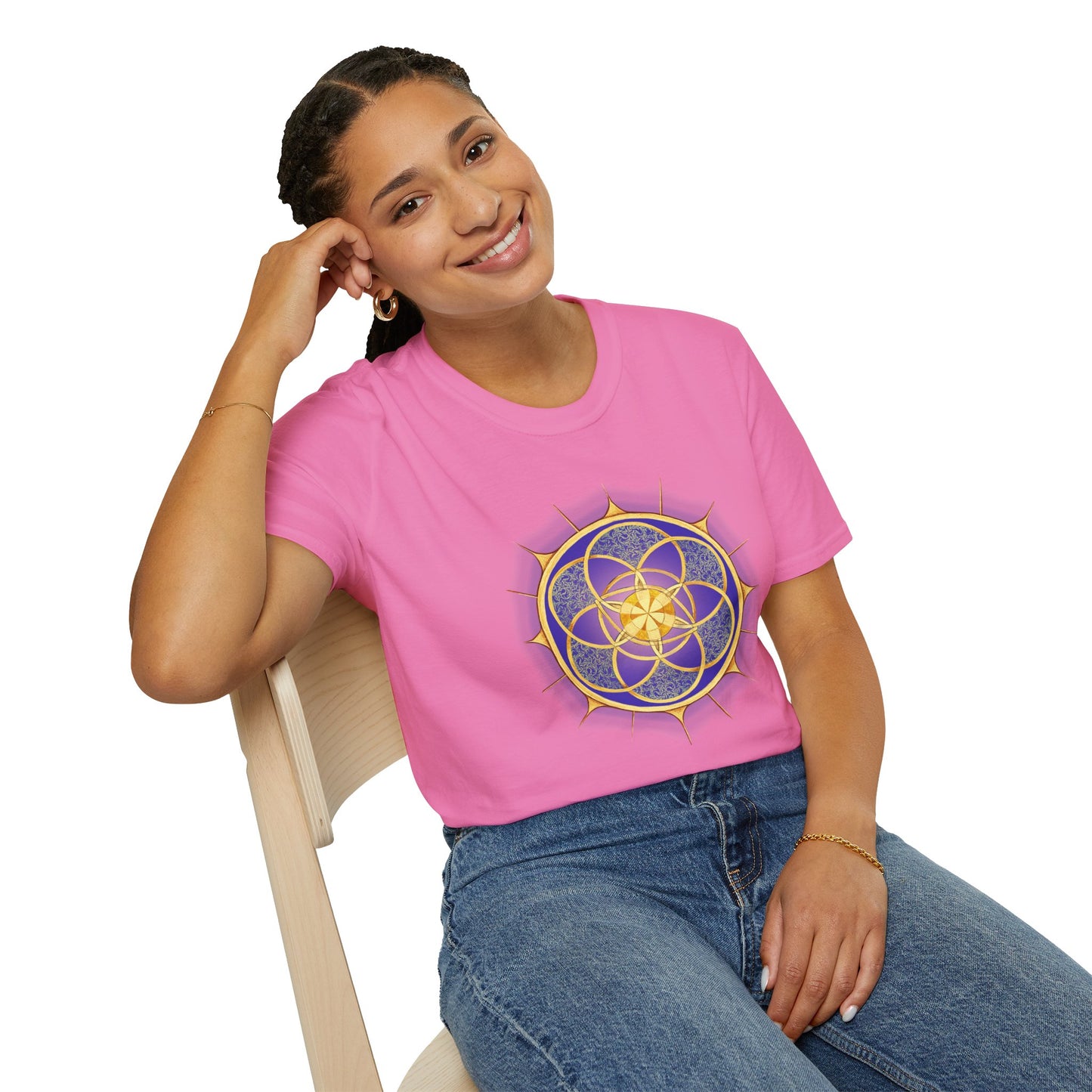 Purple Mandala - Unisex Soft-style T-Shirt