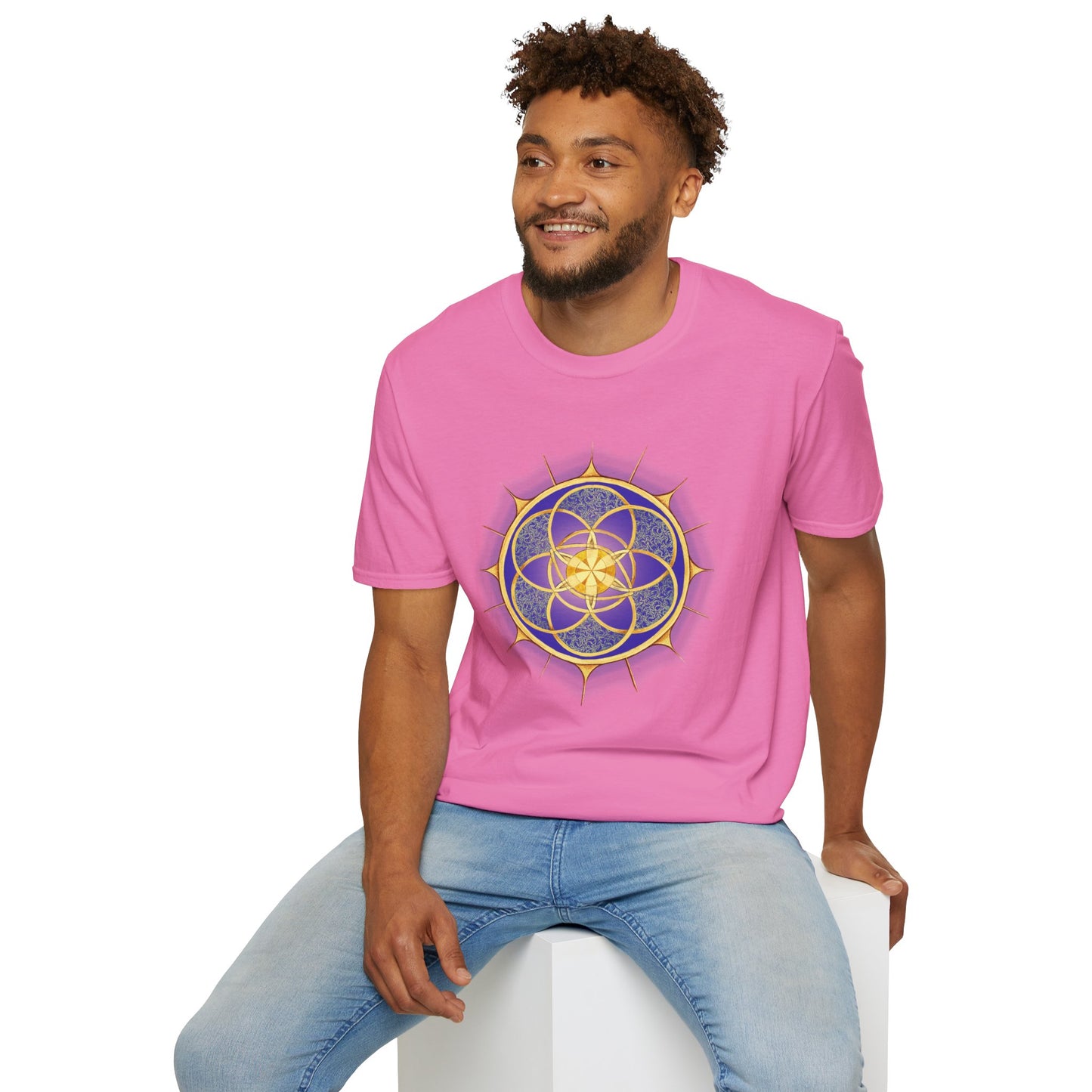 Purple Mandala - Unisex Soft-style T-Shirt