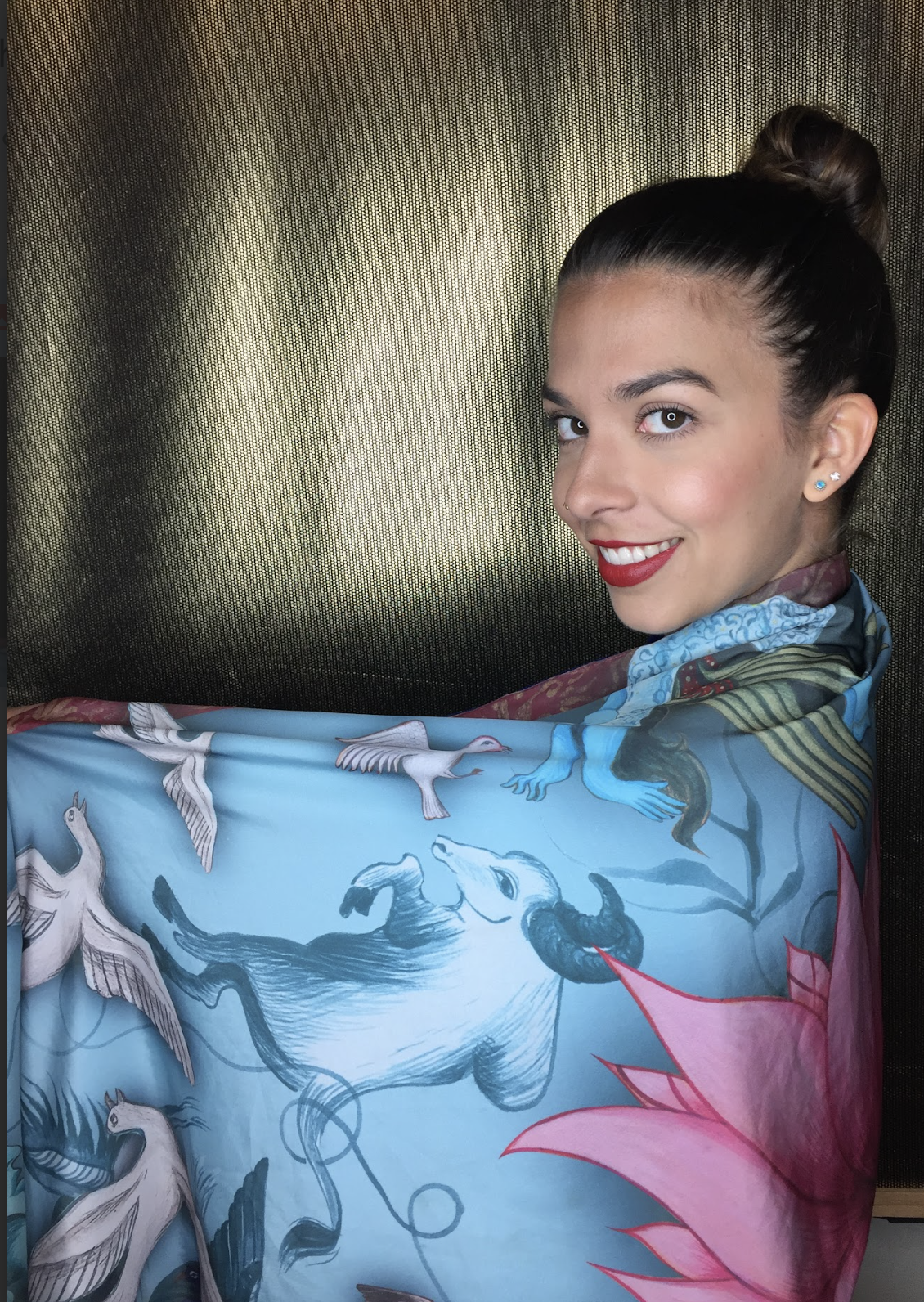 Rachel Shawl - Polyester or Velvet Backing