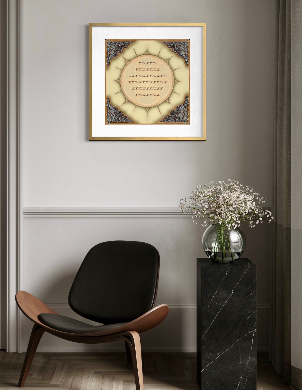White Mandala Commemorative Print