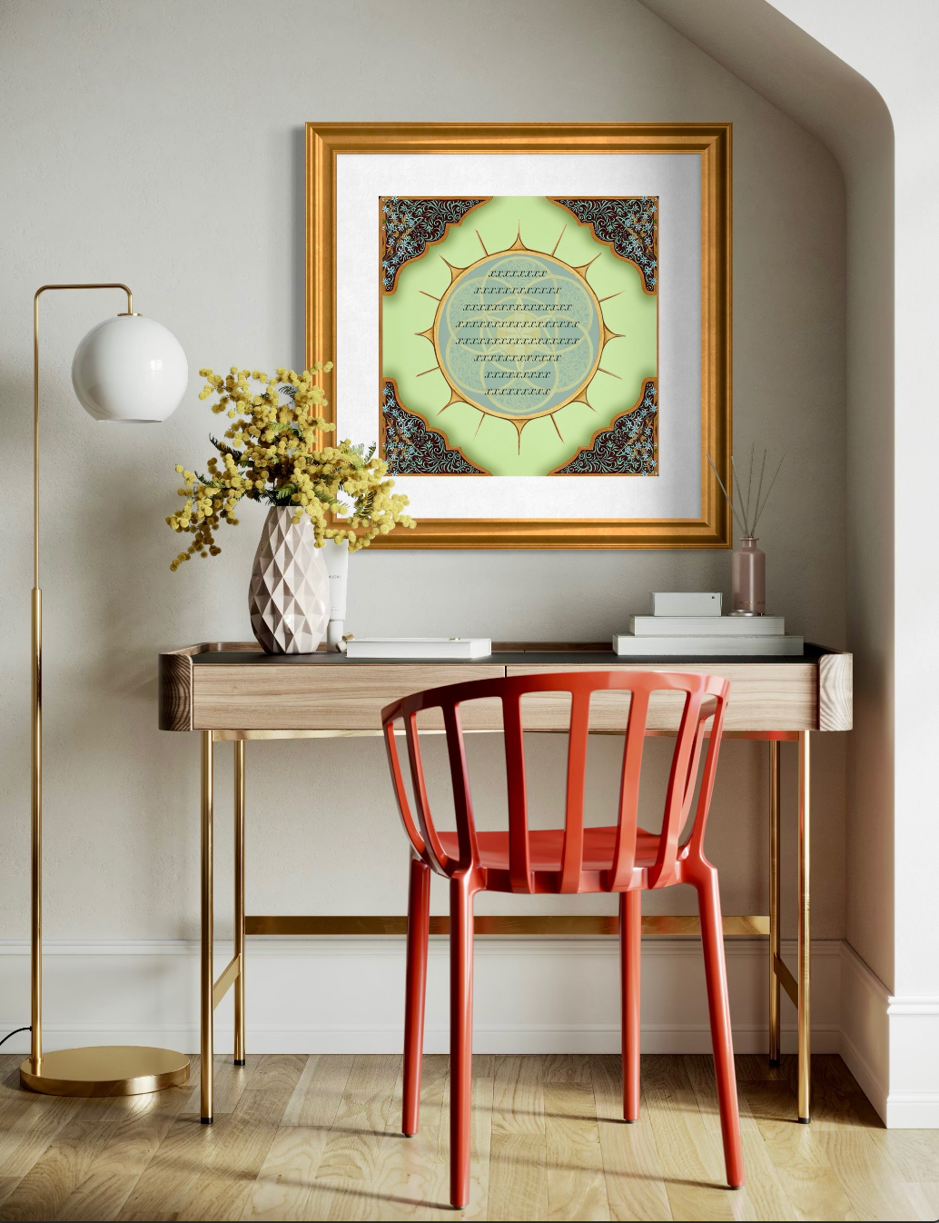 Blue Mandala Commemorative Print