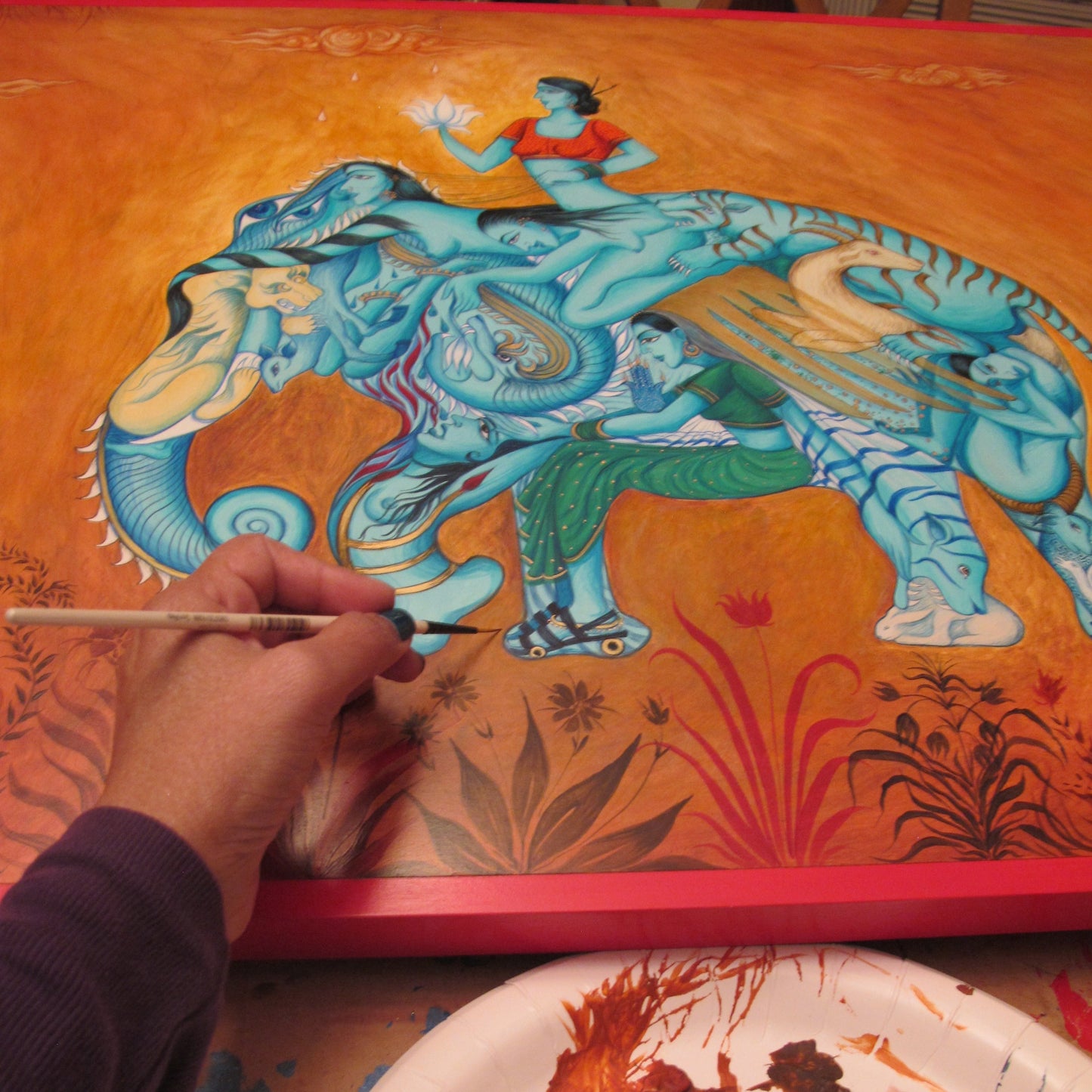 Laxmi Shawl - Velvet Backing