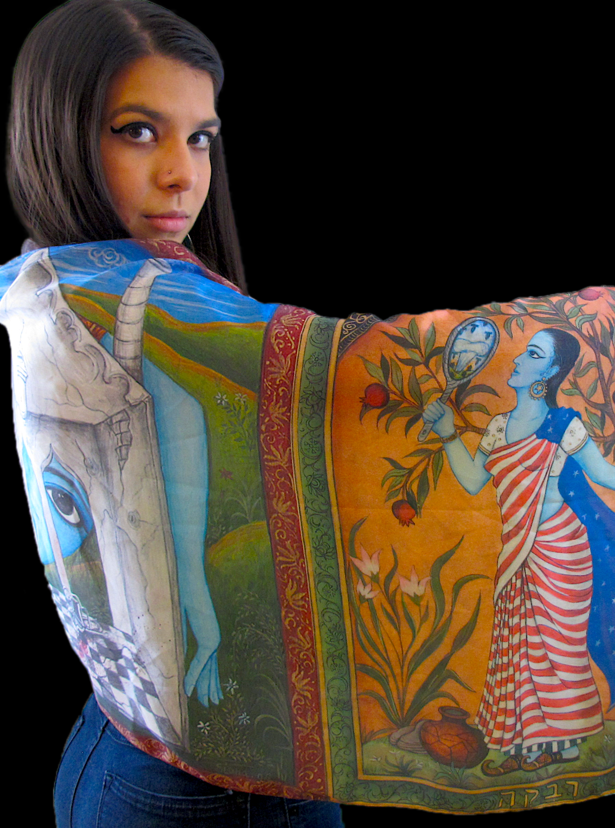 Vashti Shawl - Polyester or Velvet Backing