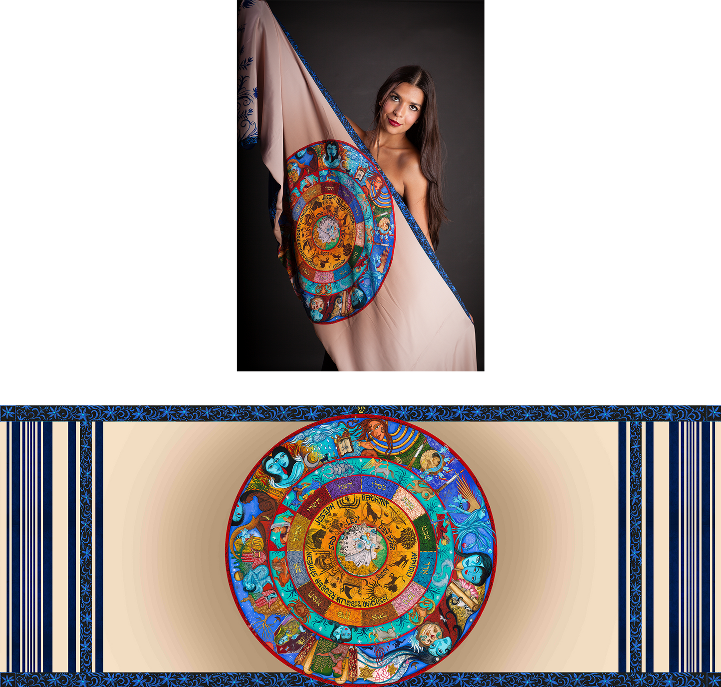 Zodiac Large Tallit/Shawl