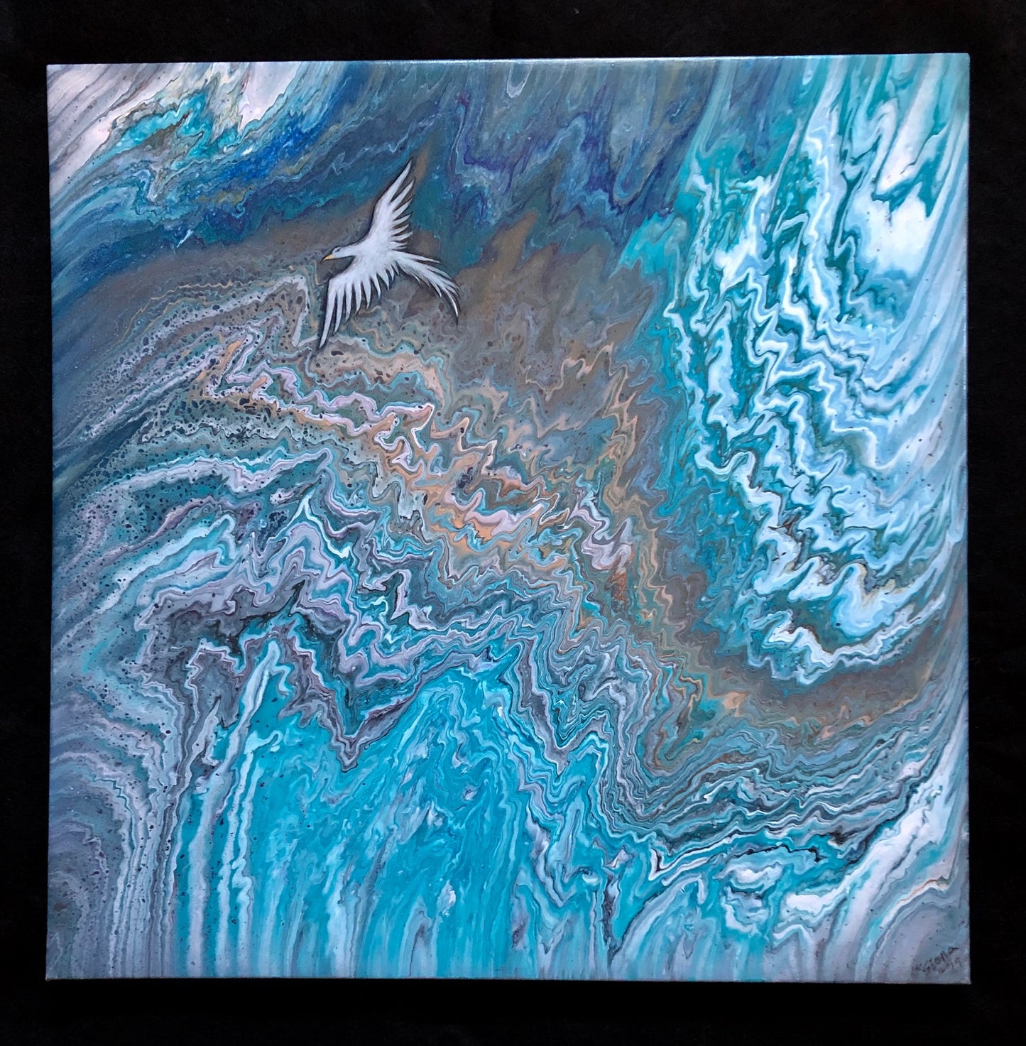 Tempest #3 Acrylic Pour