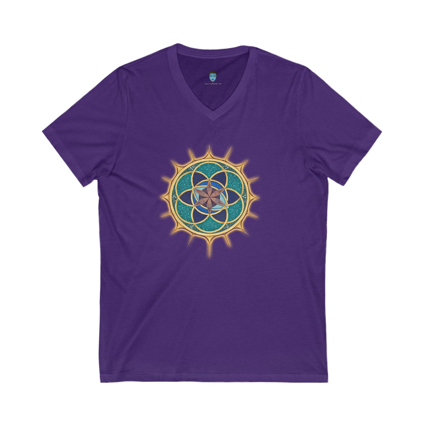 Mandala V- Neck - Unisex Tee