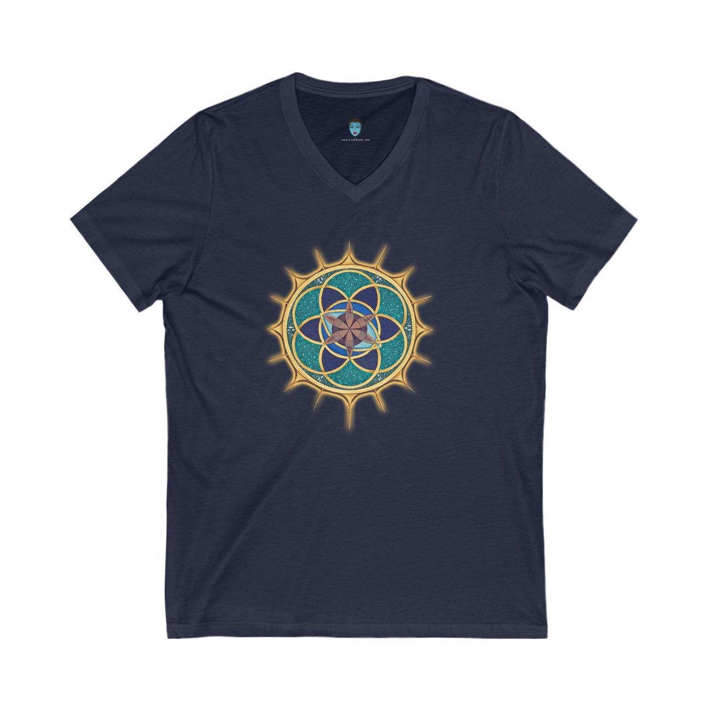 Mandala V- Neck - Unisex Tee