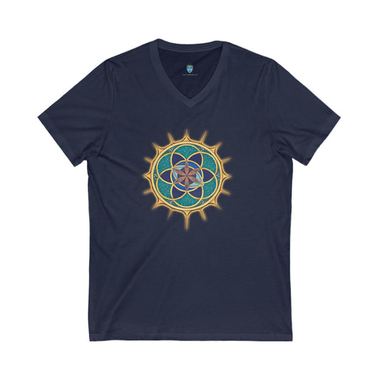 Mandala V- Neck - Unisex Tee