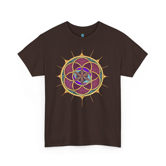 Rainbow Mandala - Unisex Heavy Cotton Tee