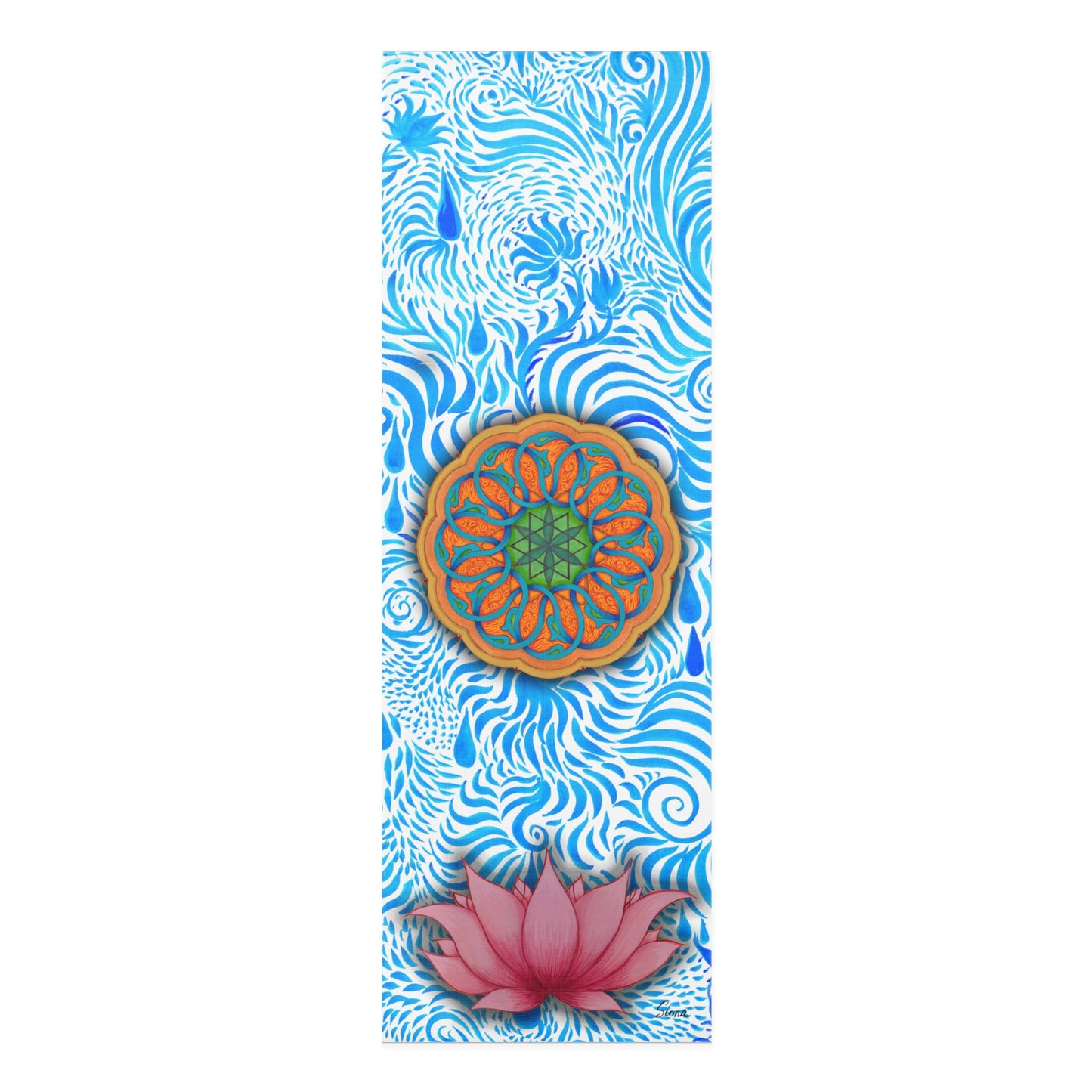 Blue Lotus Yoga Mat