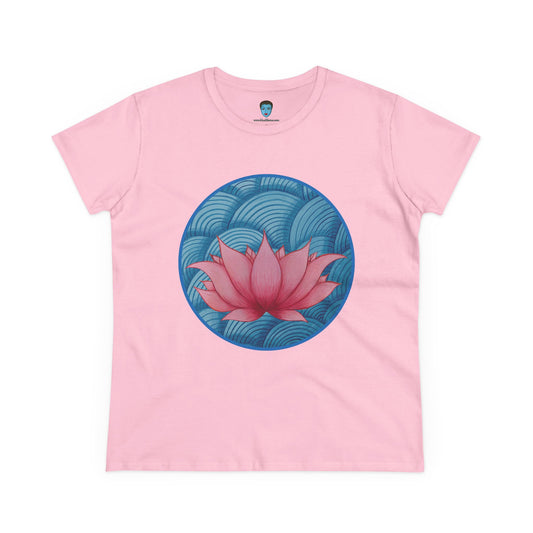 Lotus Bloom - Women's Midweight Cotton Tee