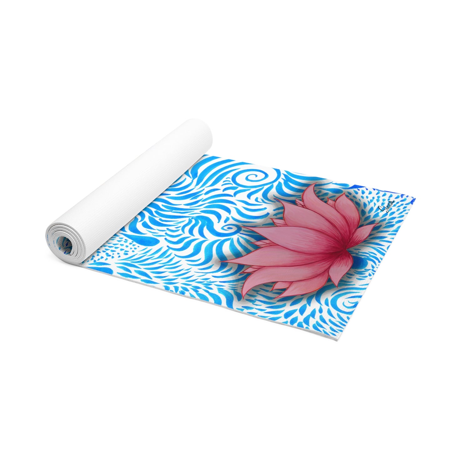 Blue Lotus Yoga Mat