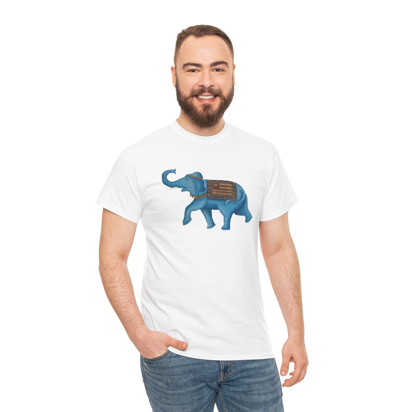 India Elephant - Unisex Heavy Cotton Tee