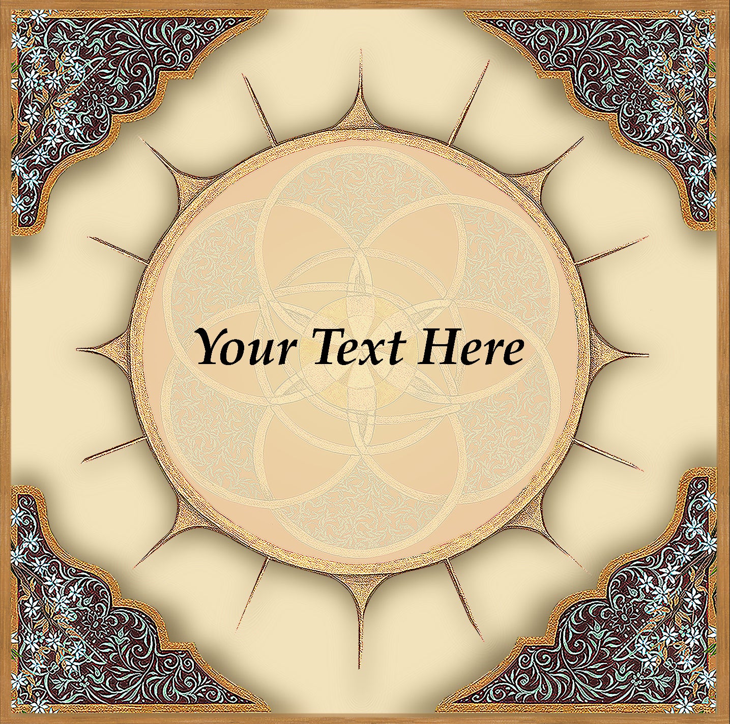 White Mandala Commemorative Print  