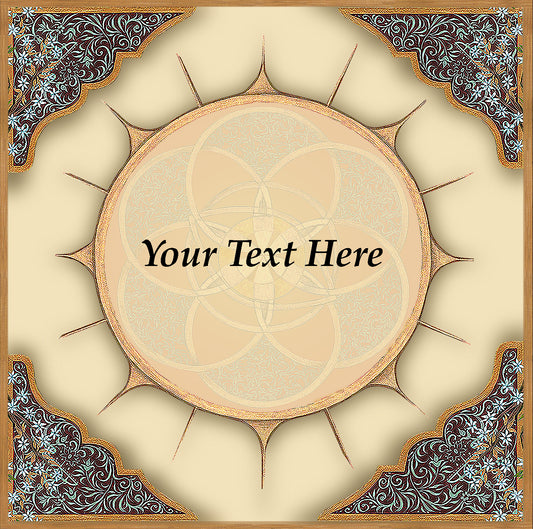 White Mandala Commemorative Print  