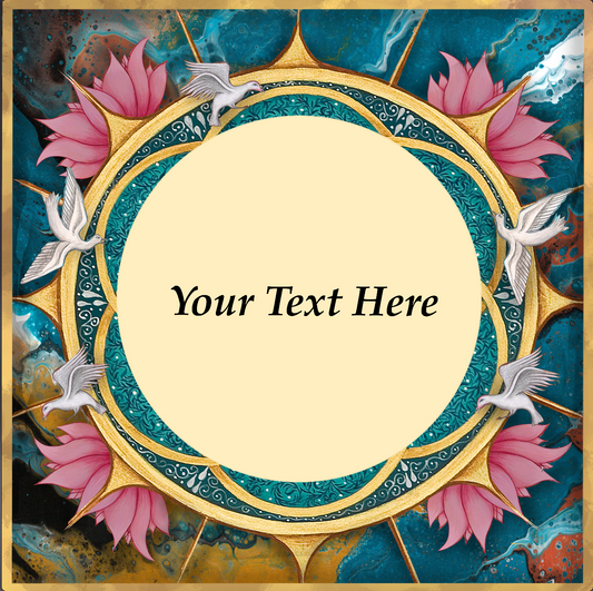 Lotus Flowers Commemorative Print  