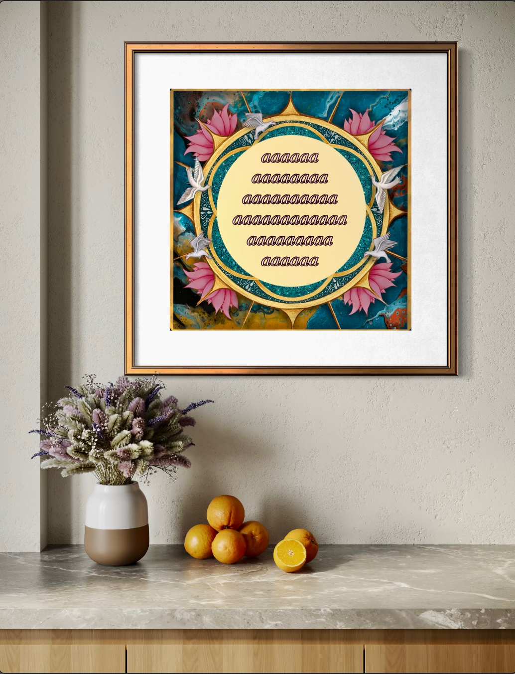 Lotus Flowers Commemorative Print  