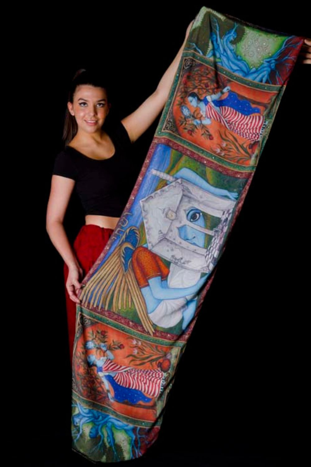 Vashti Shawl - Polyester or Velvet Backing