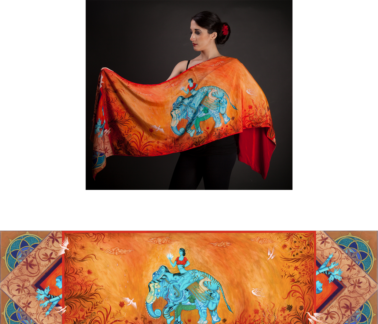 Laxmi Shawl - Velvet Backing