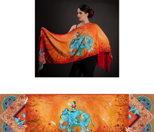 Laxmi Shawl - Velvet Backing