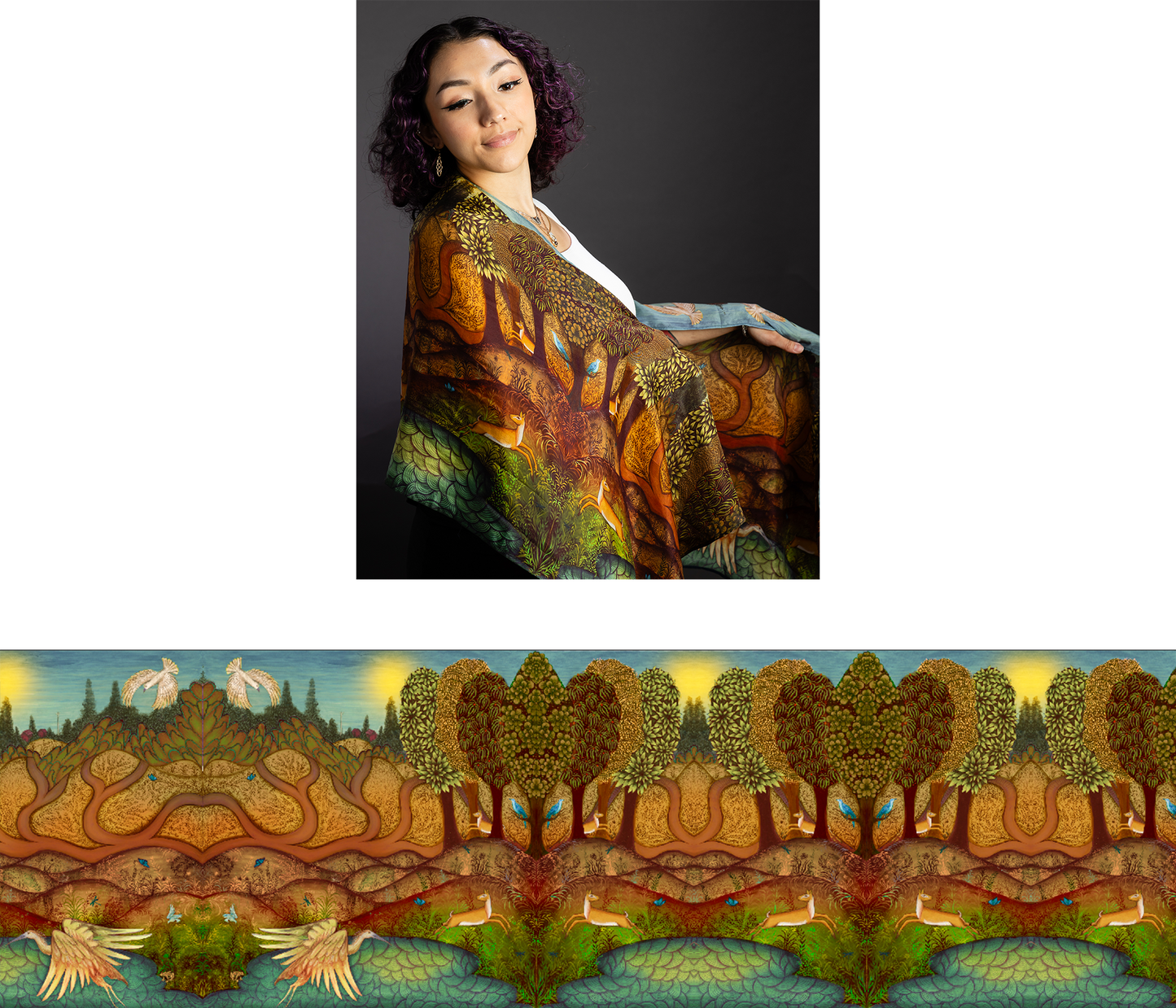 Summer Silk Shawl