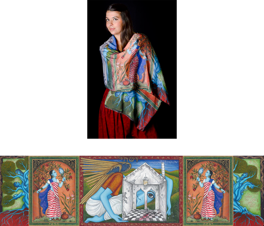Vashti Shawl - Polyester or Velvet Backing