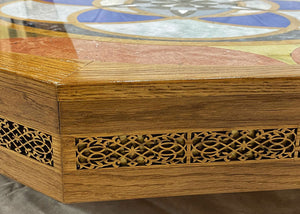 Octagonal Cut Stone Coffee Table